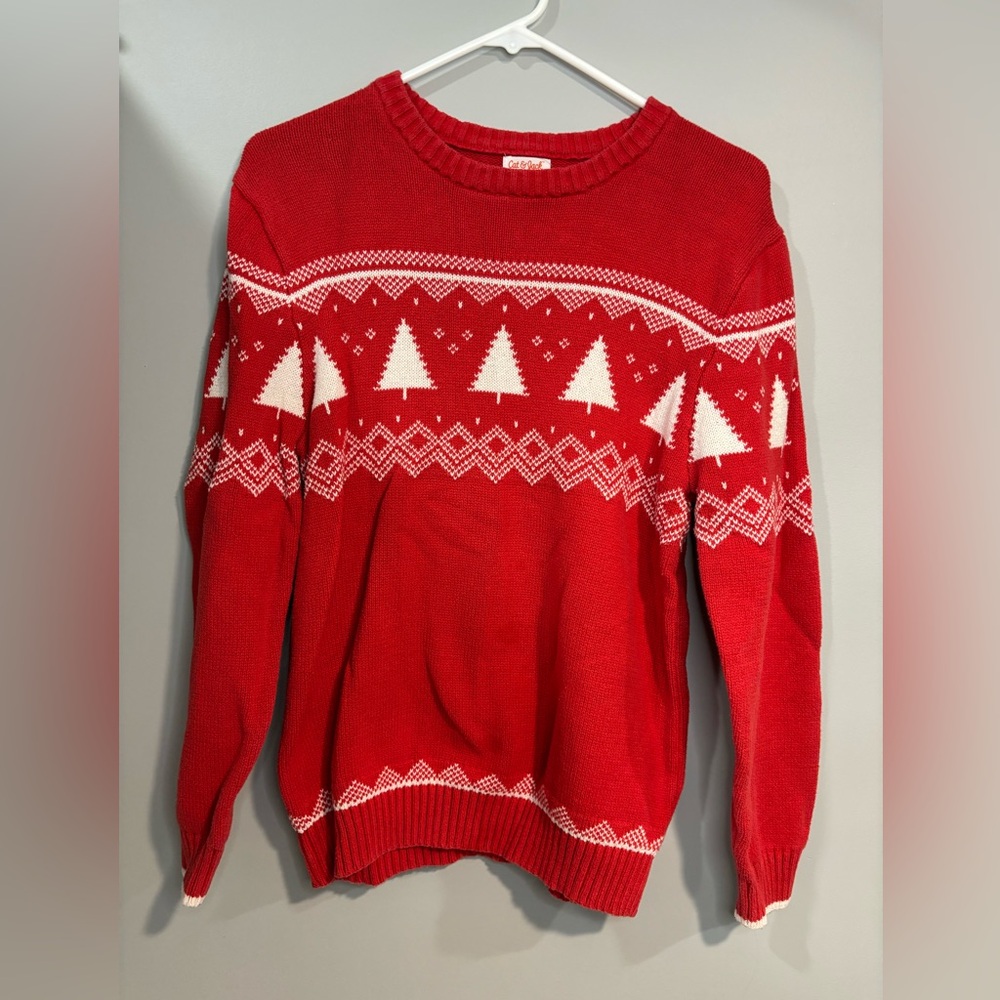 Boys red Christmas sweater